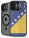 Bosnia and Herzegovina Flag Distressed iPhone 16 Plus Kickstand Case
